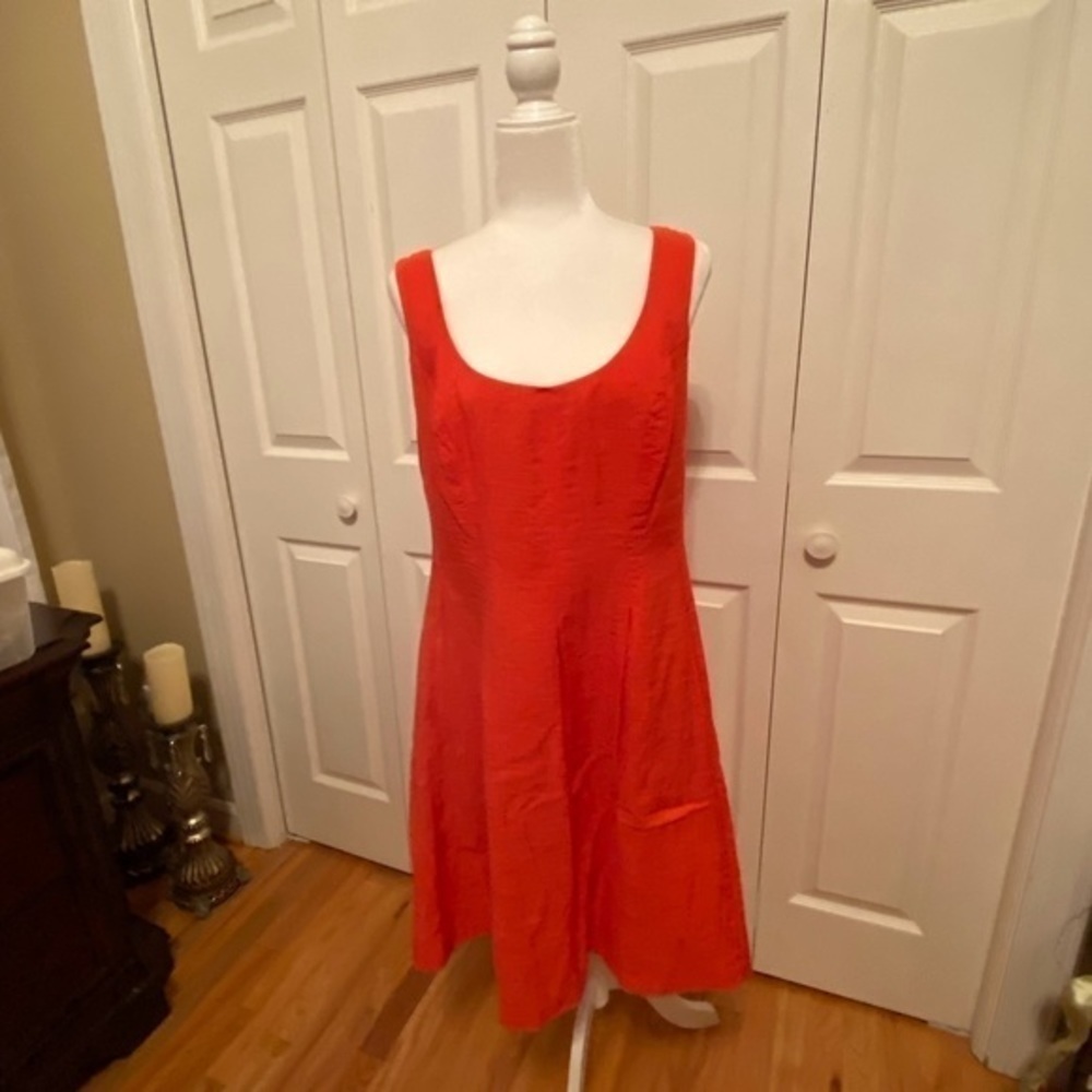 Women Dress by New Direction Orange Dress in Size 16 - Picture 2 of 8